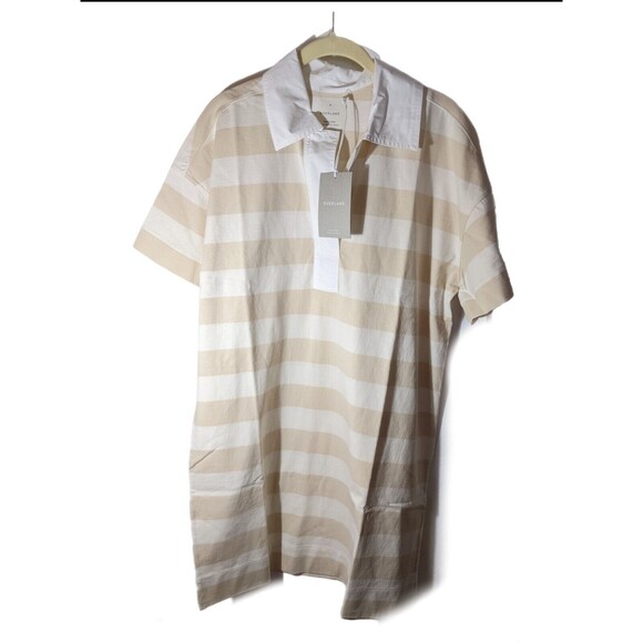 Everlane The Organic Cotton Polo Dress Size XS Cashew Comfort Spring Summer NWT - Picture 1 of 3